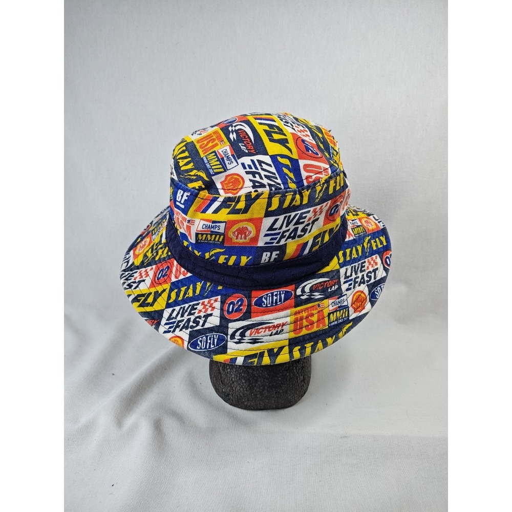 Born Fly Originals Men's Cap Multicolor Car Racing Theme Bucket Hat L/XL - Picture 3 of 9
